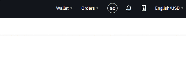 selecting spot wallet from the wallet dropdown on binance